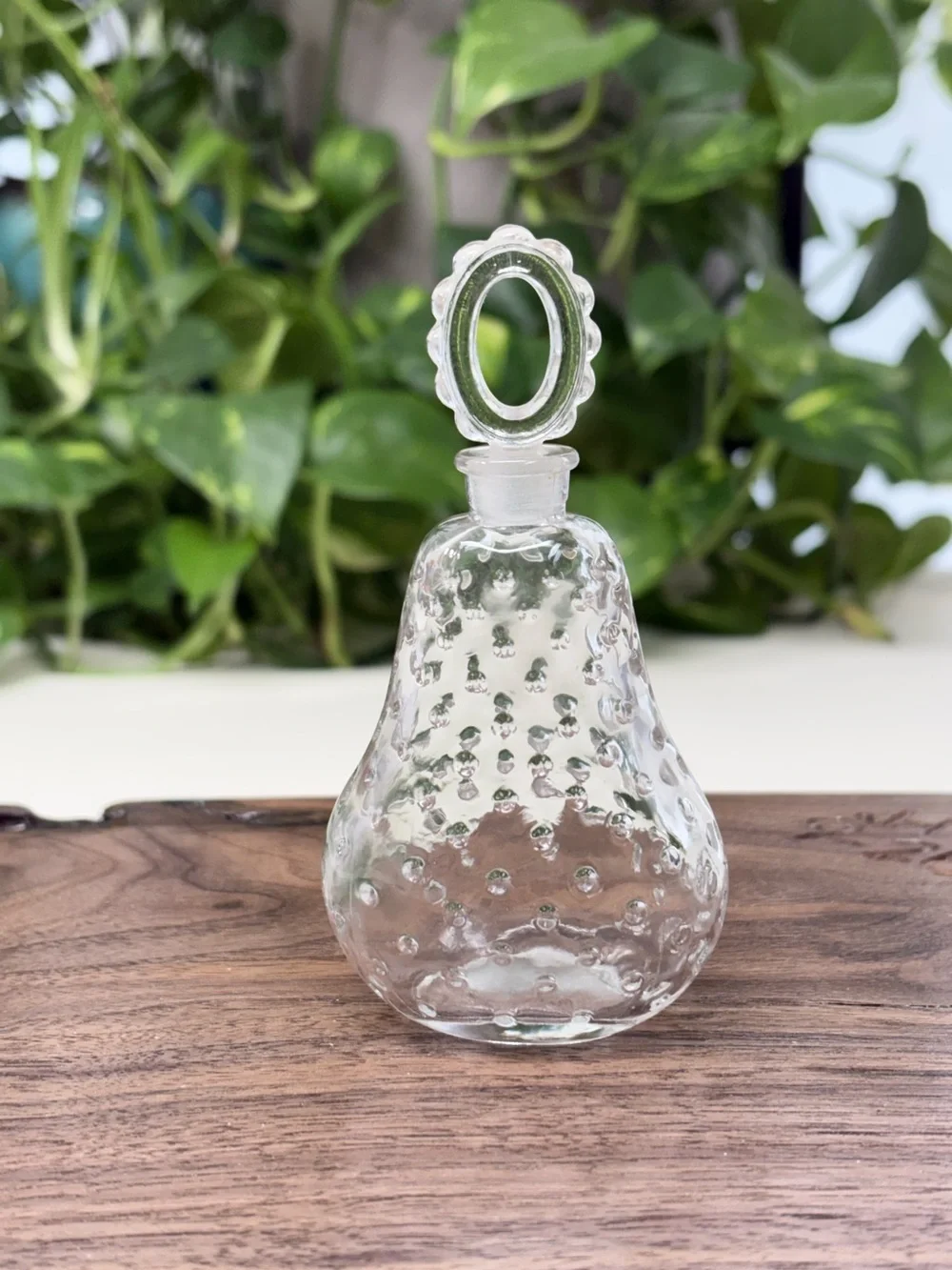 Empty Vintage 1950s Caron Paris “Coup de Fouet” Hobnail Perfume Bottle- 4”